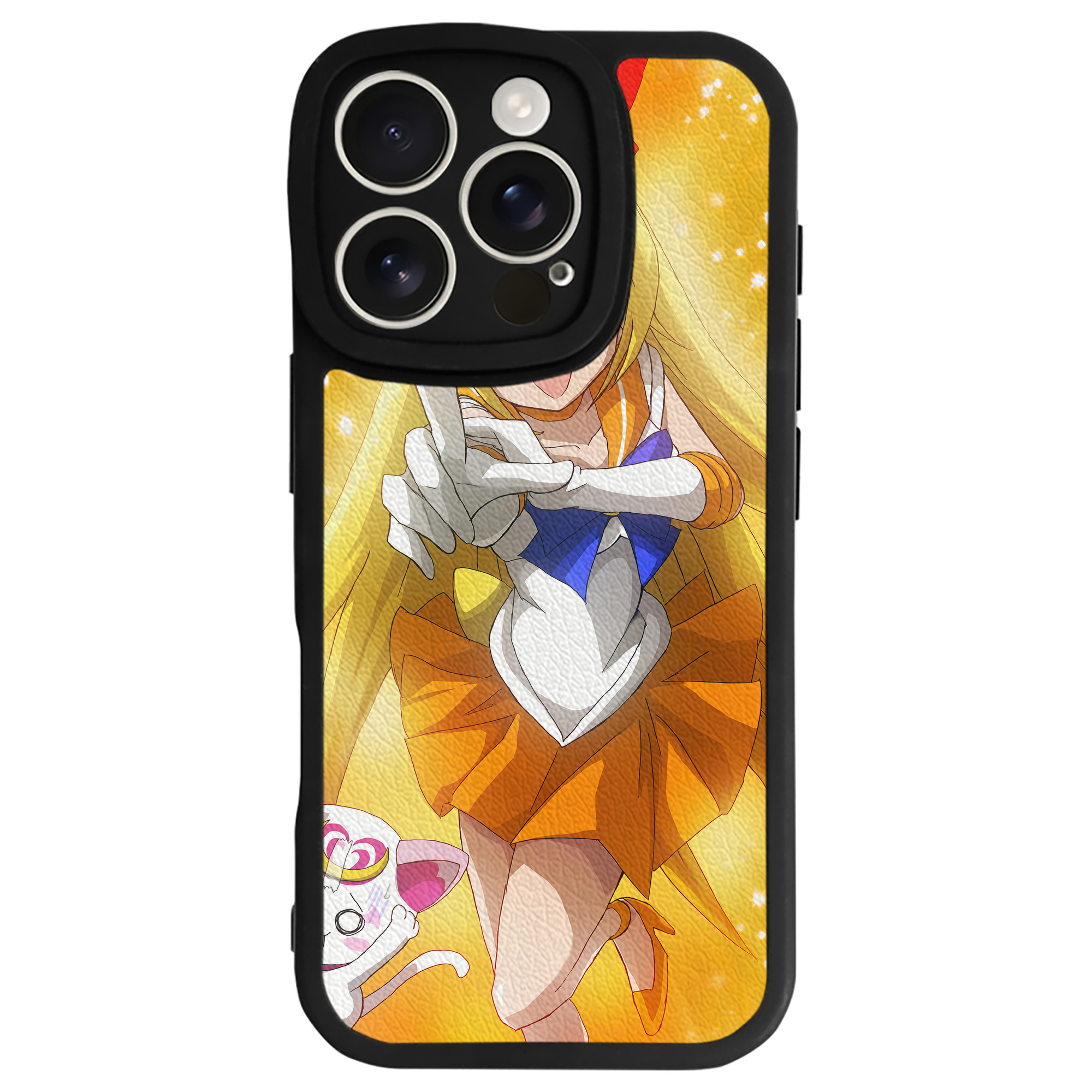 （画像用） 美少女戦士セーラームーン Sailor Moon 【iPhone 16シリーズ対応】シリコンスマホケース（レザー調） 材質：シリコン